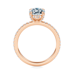 Baxter Pavé Hidden Halo Engagement Ring Setting