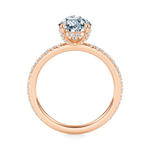 Baxter Pavé Hidden Halo Engagement Ring Setting