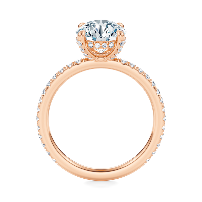 Baxter Pavé Hidden Halo Engagement Ring Setting