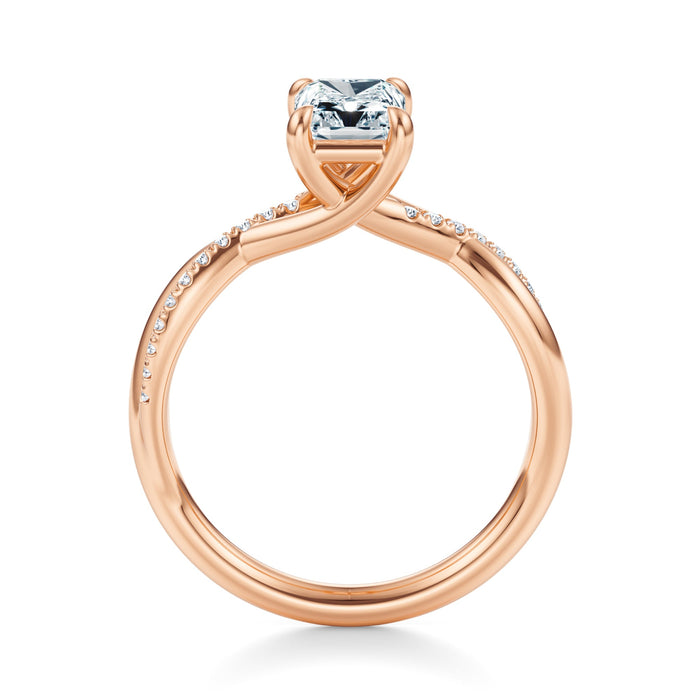Spring Pavé Engagement Ring Setting