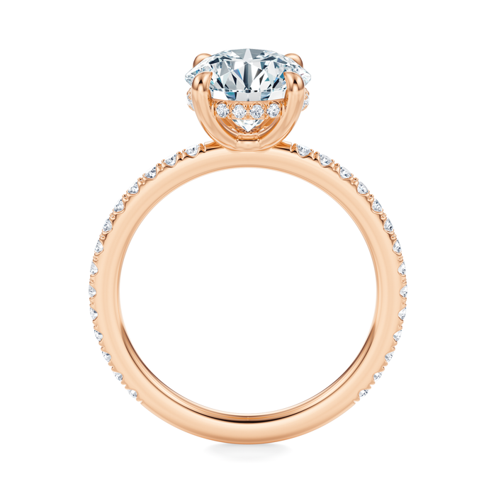 Baxter Pavé Hidden Halo Engagement Ring Setting