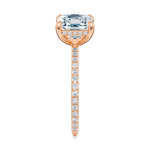 Baxter Pavé Hidden Halo Engagement Ring Setting