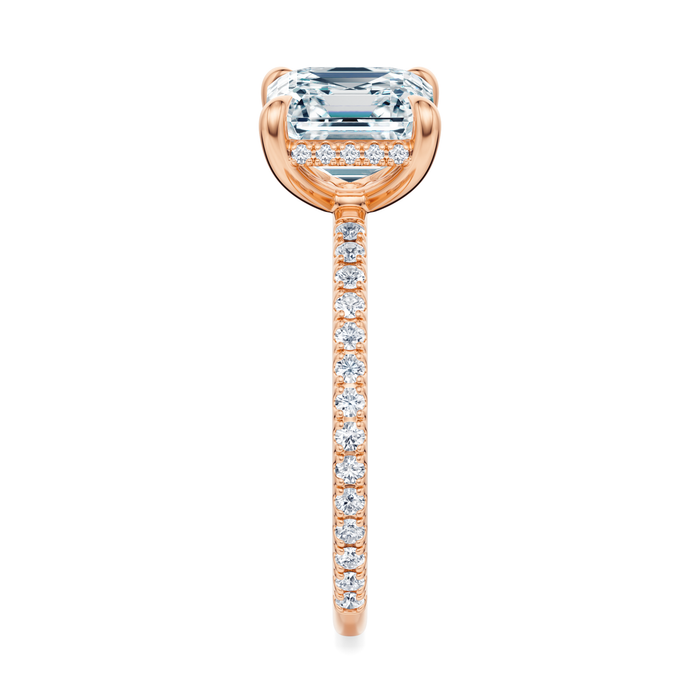 Baxter Pavé Hidden Halo Engagement Ring Setting