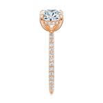 Baxter Pavé Hidden Halo Engagement Ring Setting