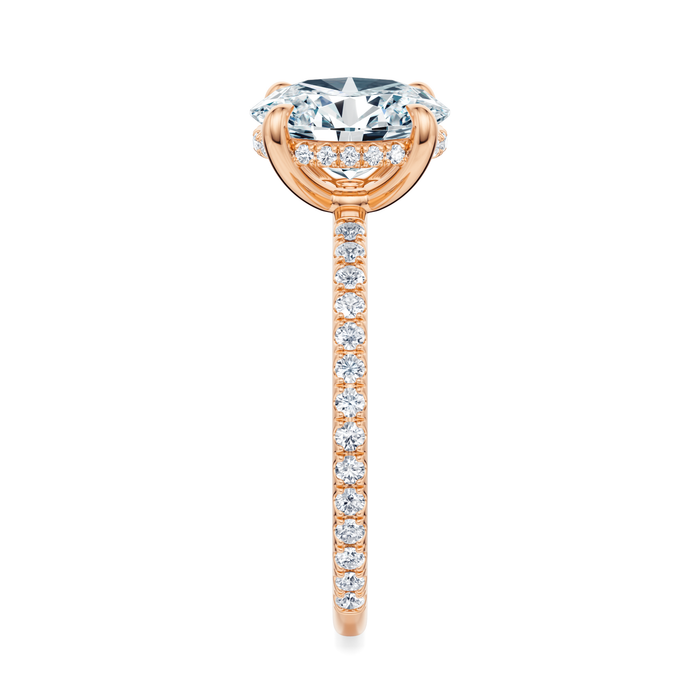 Baxter Pavé Hidden Halo Engagement Ring Setting