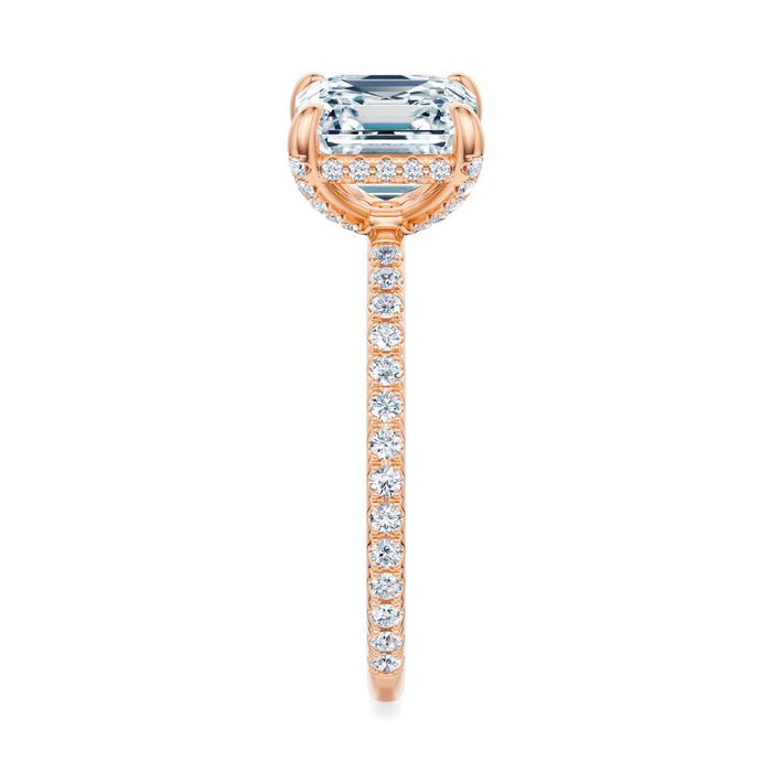 Baxter Pavé Hidden Halo Engagement Ring Setting