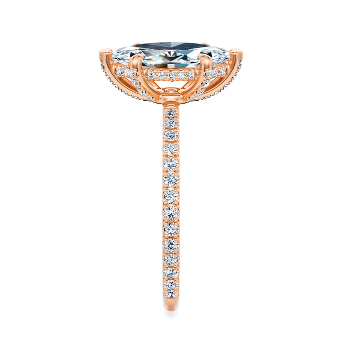Baxter Full Pavé Engagement Ring Setting