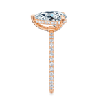 Baxter Pavé Hidden Halo Engagement Ring Setting
