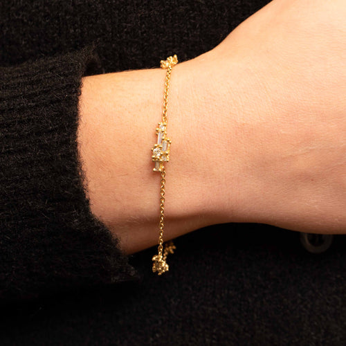 Mixed Diamond Luminous Cluster Bracelet Image 2