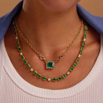 Brazilian Emerald Pendant Necklace