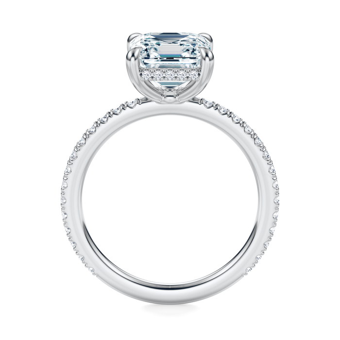 Baxter Pavé Hidden Halo Engagement Ring Setting