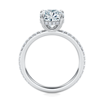 Baxter Pavé Hidden Halo Engagement Ring Setting