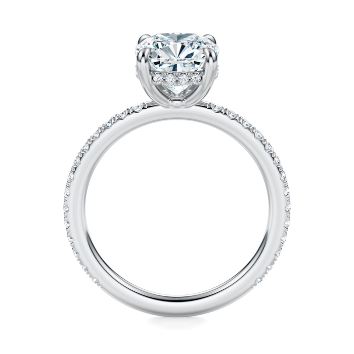 Baxter Pavé Hidden Halo Engagement Ring Setting