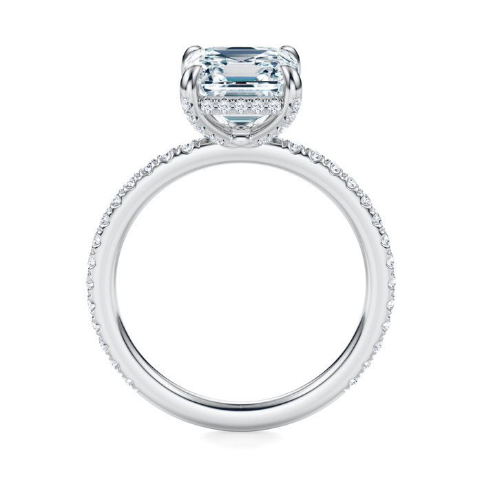 Baxter Pavé Hidden Halo Engagement Ring Setting