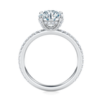 Baxter Pavé Hidden Halo Engagement Ring Setting