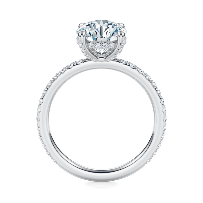 Baxter Pavé Hidden Halo Engagement Ring Setting