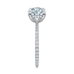 Baxter Pavé Hidden Halo Engagement Ring Setting
