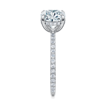Baxter Pavé Hidden Halo Engagement Ring Setting