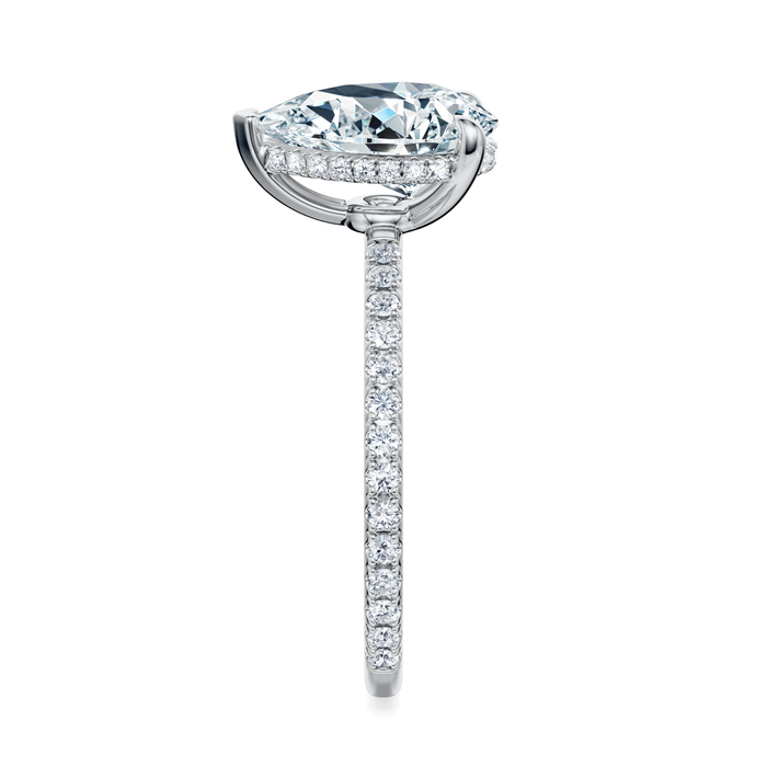 Baxter Pavé Hidden Halo Engagement Ring Setting