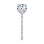 Baxter Pavé Hidden Halo Engagement Ring Setting