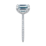 Baxter Pavé Hidden Halo Engagement Ring Setting