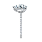 Baxter Pavé Hidden Halo Engagement Ring Setting