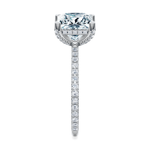 Baxter Pavé Hidden Halo Engagement Ring Setting