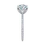 Baxter Pavé Hidden Halo Engagement Ring Setting