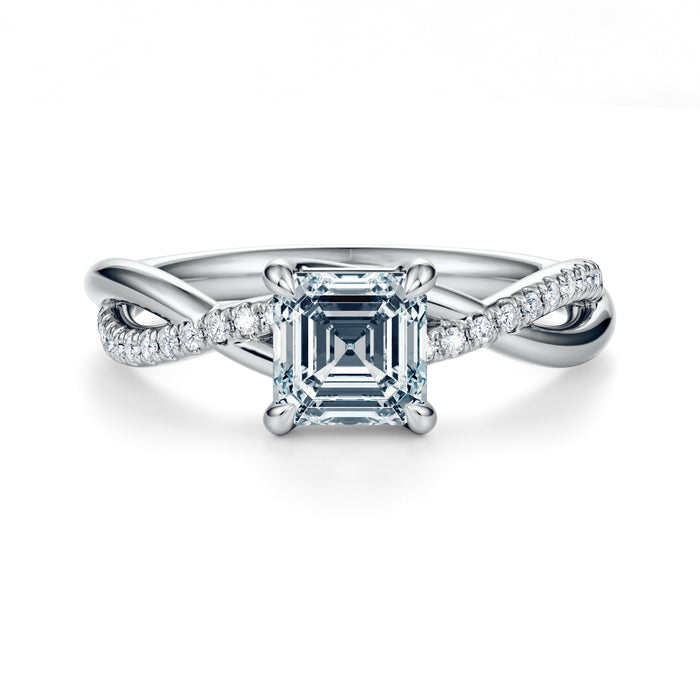 Spring Pavé Engagement Ring Setting