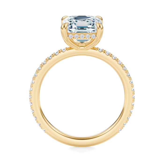 Baxter Pavé Hidden Halo Engagement Ring Setting