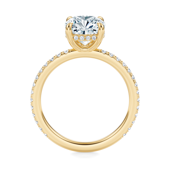 Baxter Pavé Hidden Halo Engagement Ring Setting