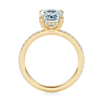 Baxter Pavé Hidden Halo Engagement Ring Setting