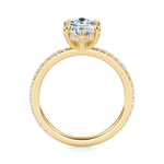 Baxter Pavé Hidden Halo Engagement Ring Setting