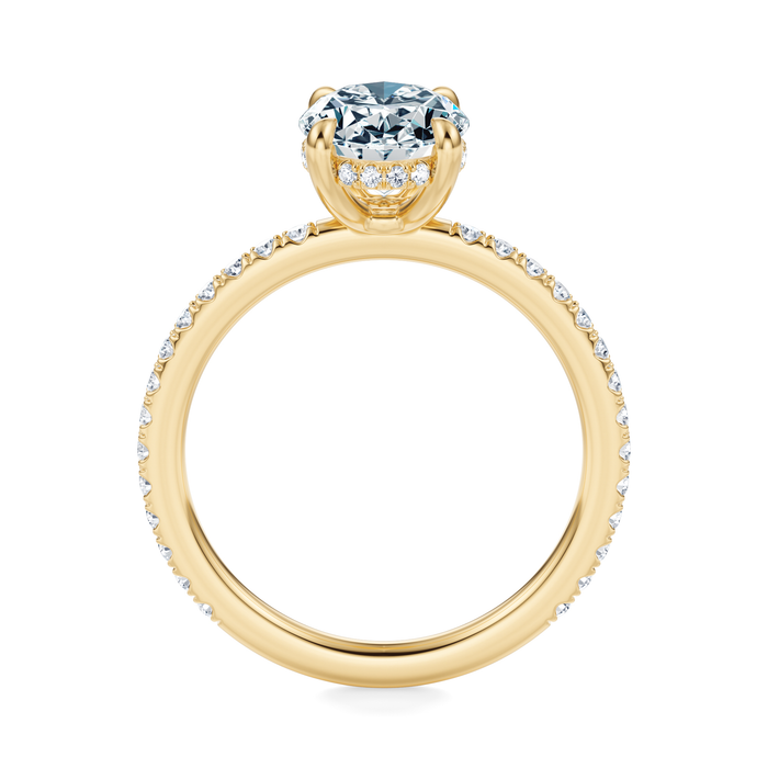 Baxter Pavé Hidden Halo Engagement Ring Setting
