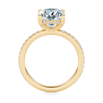 Baxter Pavé Hidden Halo Engagement Ring Setting