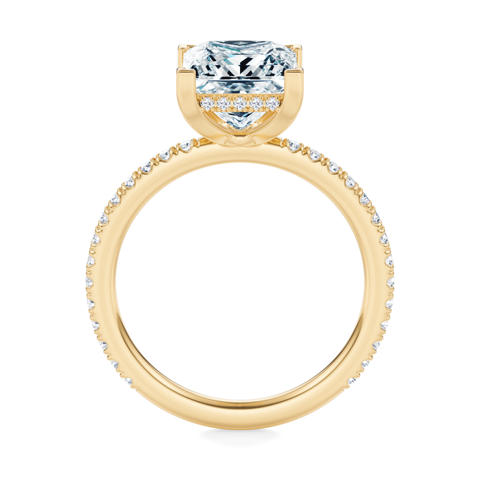 Baxter Pavé Hidden Halo Engagement Ring Setting