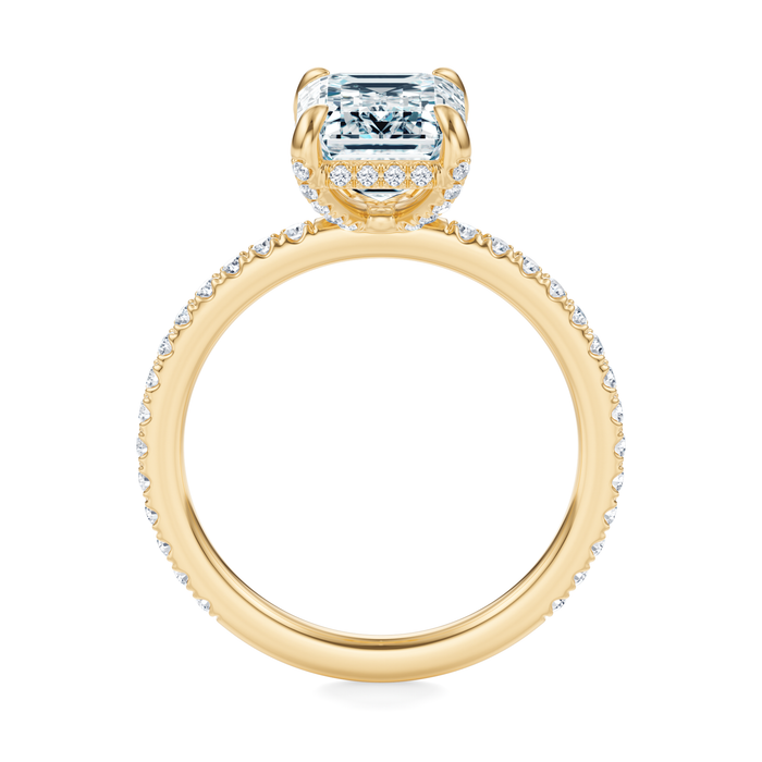 Baxter Pavé Hidden Halo Engagement Ring Setting