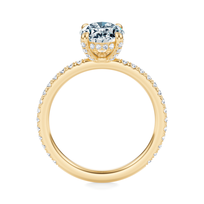 Baxter Pavé Hidden Halo Engagement Ring Setting
