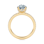 Baxter Pavé Hidden Halo Engagement Ring Setting
