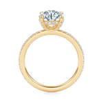 Baxter Pavé Hidden Halo Engagement Ring Setting