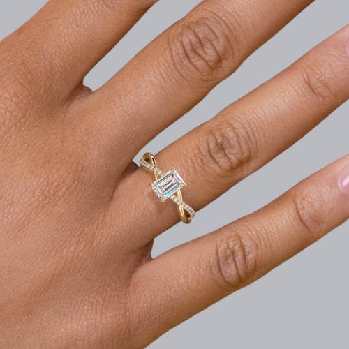 Spring Pavé Engagement Ring Setting Image 2