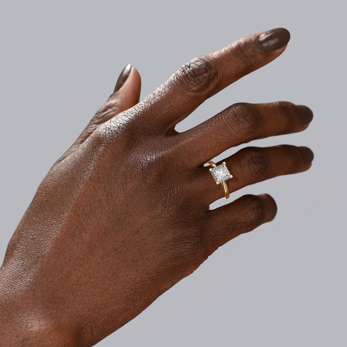 Madison Hidden Halo Engagement Ring Setting