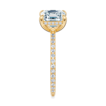 Baxter Pavé Hidden Halo Engagement Ring Setting