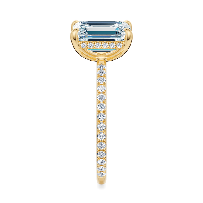 Baxter Pavé Hidden Halo Engagement Ring Setting