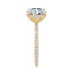 Baxter Pavé Hidden Halo Engagement Ring Setting