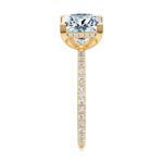 Baxter Pavé Hidden Halo Engagement Ring Setting