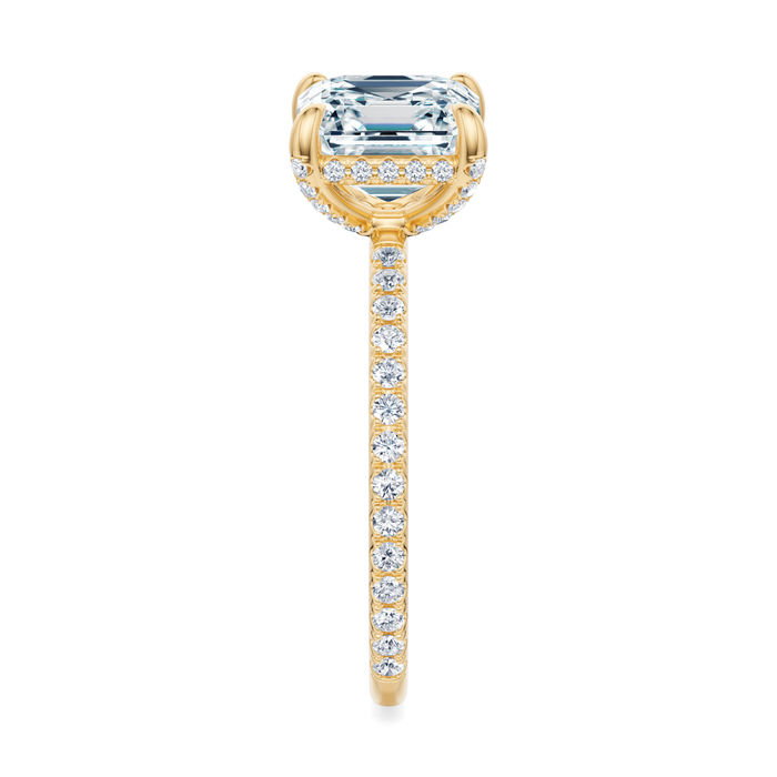 Baxter Pavé Hidden Halo Engagement Ring Setting