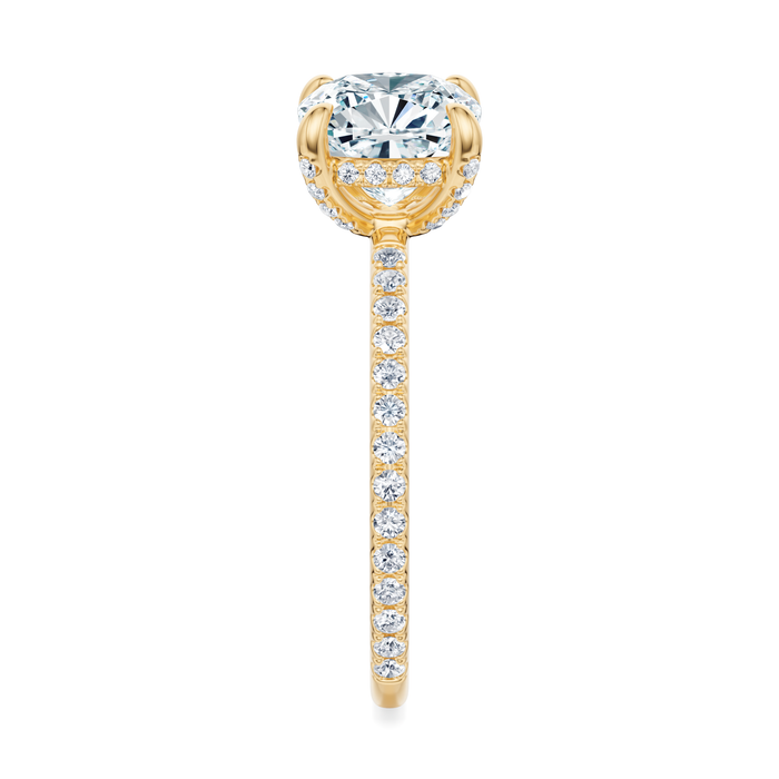 Baxter Pavé Hidden Halo Engagement Ring Setting