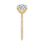 Baxter Pavé Hidden Halo Engagement Ring Setting