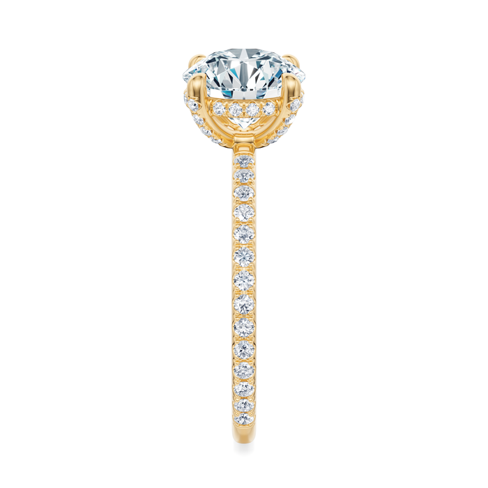 Baxter Pavé Hidden Halo Engagement Ring Setting